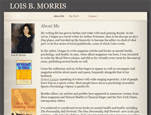 Tablet Screenshot of loisbmorris.com